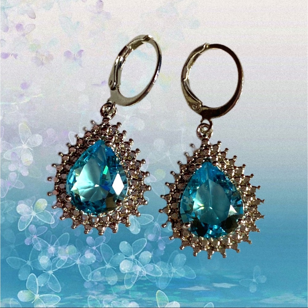 Aquamarine Topaz Earrings